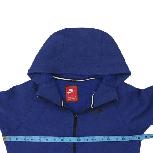 Nike Men's Blue Full Zip Hoodie Size M Lightweight Sportswear