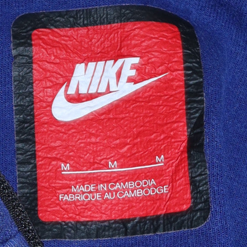 Nike Men's Blue Full Zip Hoodie Size M Lightweight Sportswear