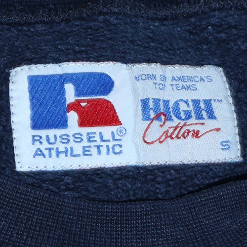 Russell Athletic Men's Navy Blue Cotton Crew Neck Sweatshirt Size S