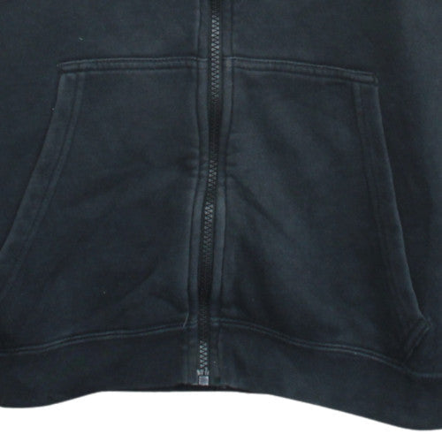 Nike Men's Black Full Zip Hoodie Size S Cotton Fleece Sweatshirt