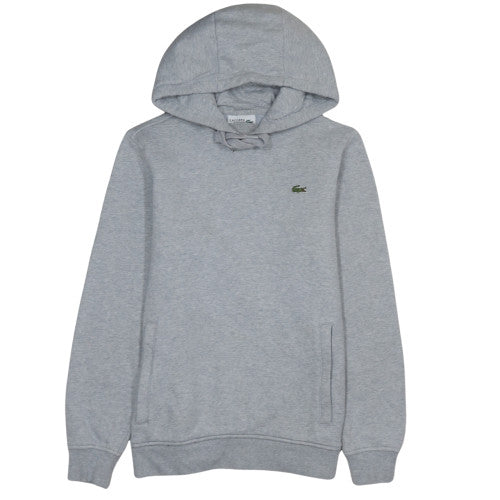 Lacoste Men’s Grey Pullover Hoodie S Regular Fit Fleece