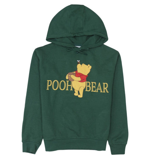 Disney Women’s Green Pooh Bear Pullover Hoodie 2XS