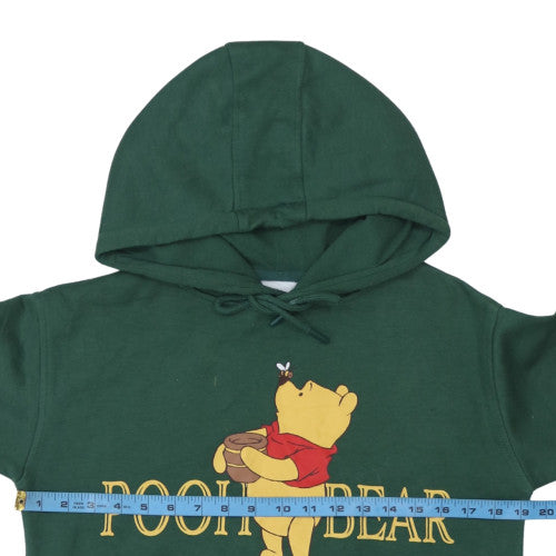 Disney Women’s Green Pooh Bear Pullover Hoodie 2XS