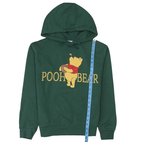 Disney Women’s Green Pooh Bear Pullover Hoodie 2XS