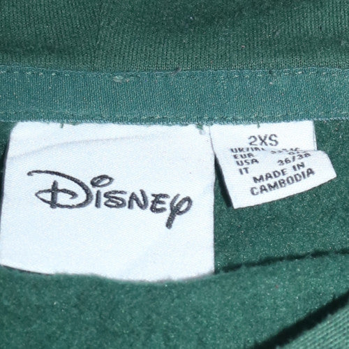 Disney Women’s Green Pooh Bear Pullover Hoodie 2XS