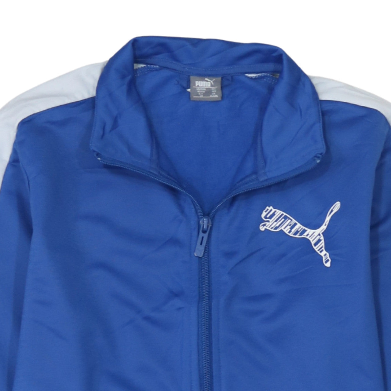 Puma Boys Blue 13-14 Years Track Jacket Full Zip Lightweight Sports Top