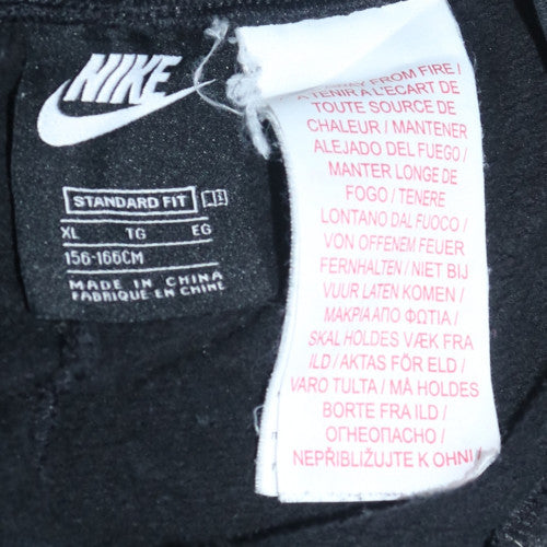 Nike Boys Black XL Jogger Trousers Fleece Regular Fit Casual Sportswear