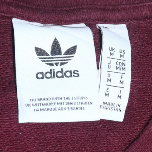 Adidas Men's Brown Crew Neck Pullover Sweatshirt M