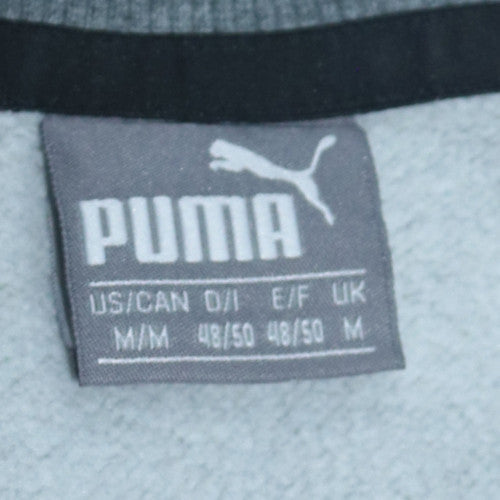 Puma Men Grey Crew Neck Pullover Sweatshirt M Regular Fit