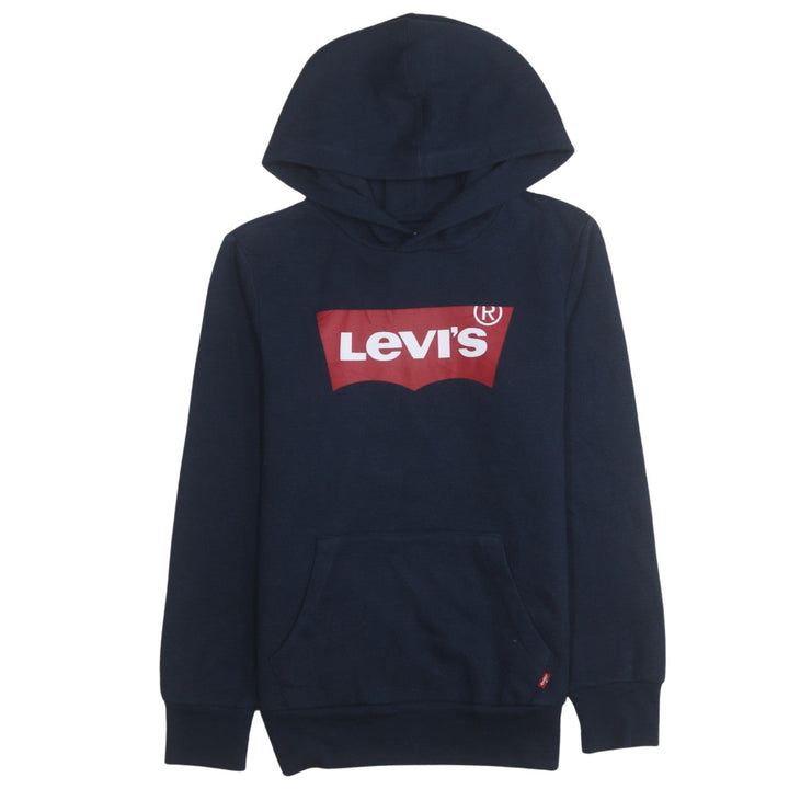 Levi's Boys Blue Pullover Hoodie 14 Years Logo Graphic Long Sleeve