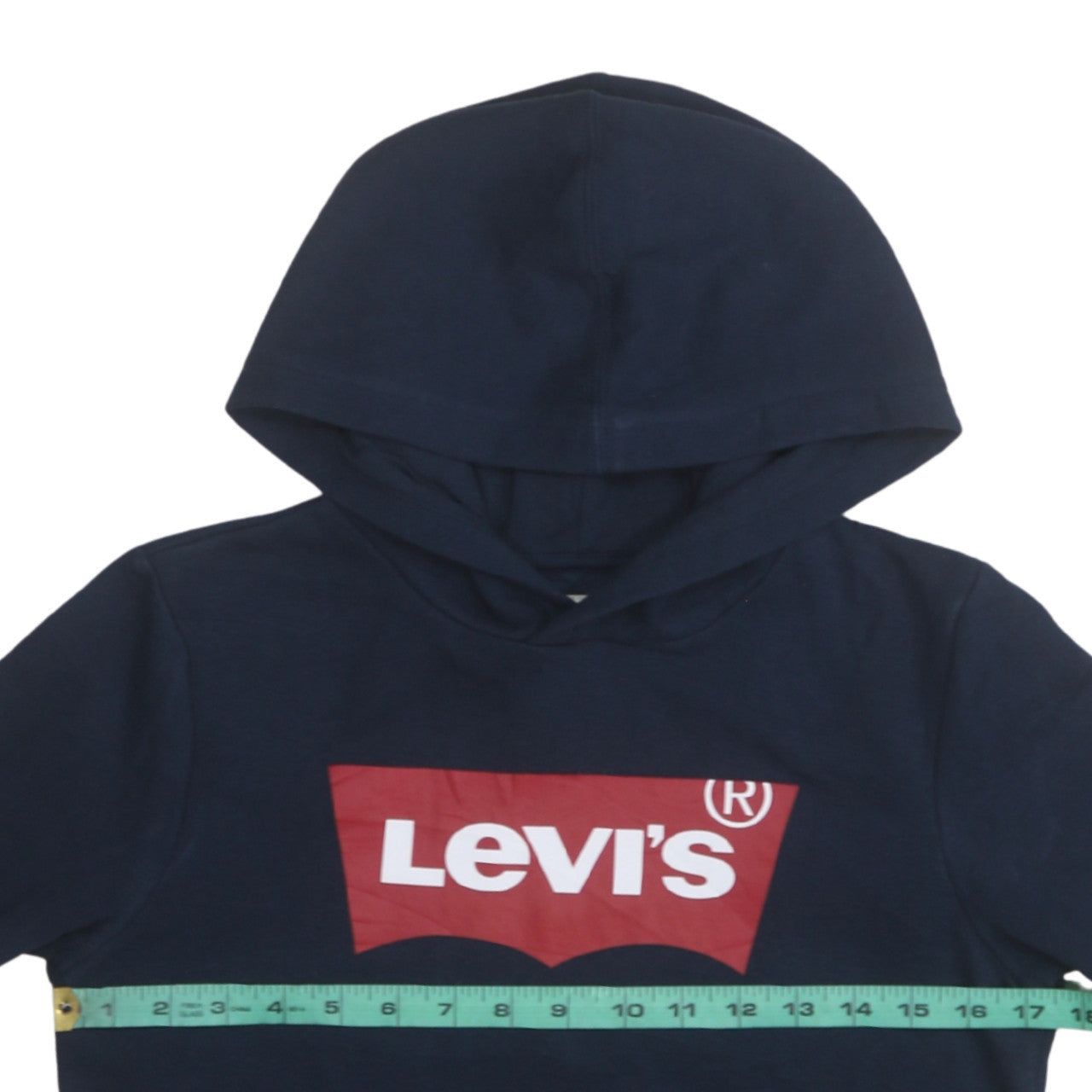 Levi's Boys Blue Pullover Hoodie 14 Years Logo Graphic Long Sleeve