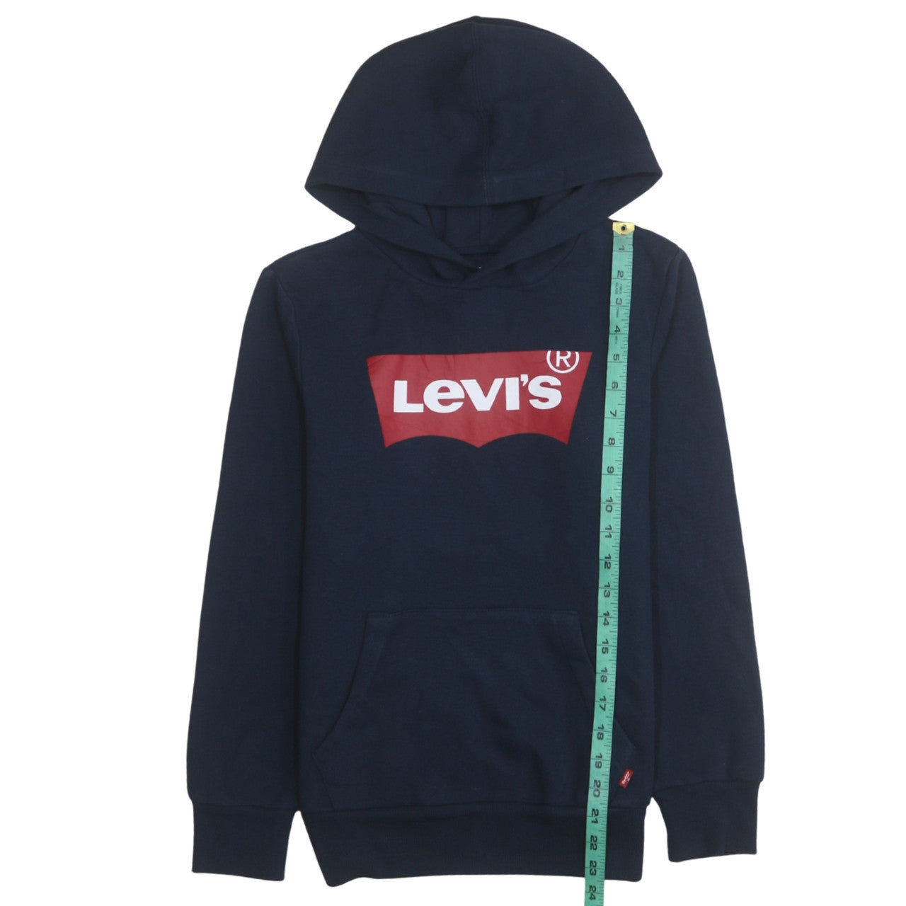 Levi's Boys Blue Pullover Hoodie 14 Years Logo Graphic Long Sleeve