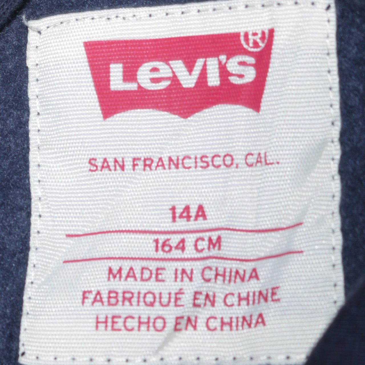 Levi's Boys Blue Pullover Hoodie 14 Years Logo Graphic Long Sleeve
