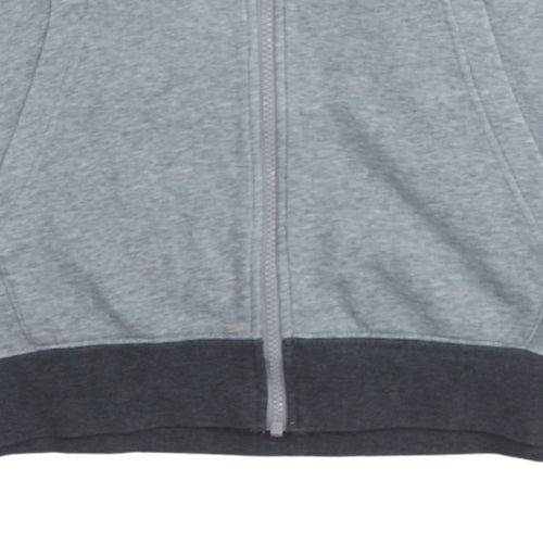 Nike Men's Grey Full Zip Hoodie Size M Sportswear Sweatshirt