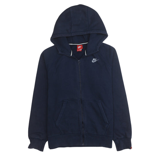 Nike Men's Blue Full Zip Hoodie L Fleece Sweatshirt