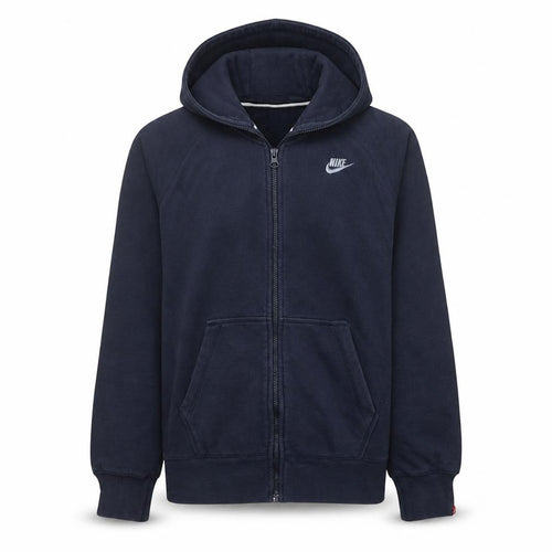 Nike Men's Blue Full Zip Hoodie L Fleece Sweatshirt