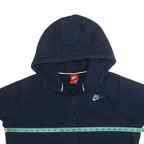 Nike Men's Blue Full Zip Hoodie L Fleece Sweatshirt