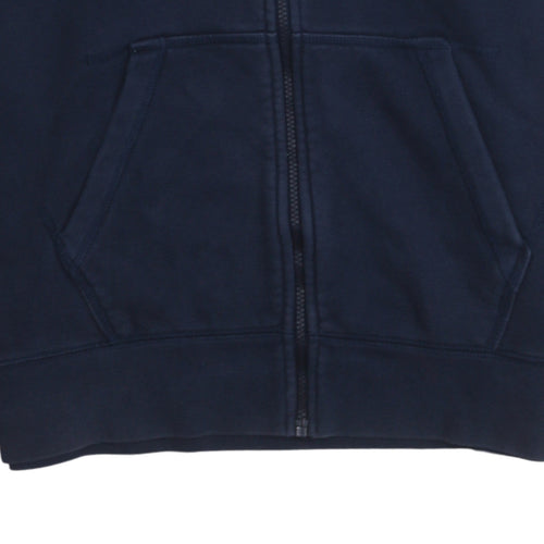Nike Men's Blue Full Zip Hoodie L Fleece Sweatshirt