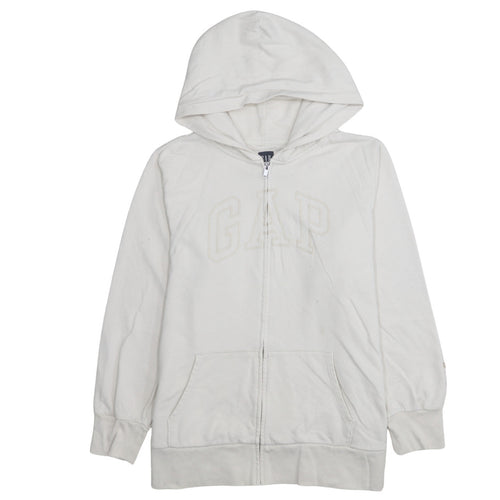 GAP Men’s Ivory Full Zip Hoodie XL Classic Cotton Blend