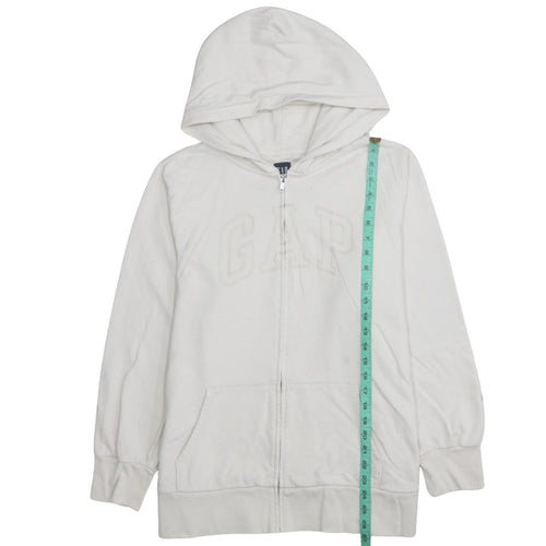 GAP Men’s Ivory Full Zip Hoodie XL Classic Cotton Blend