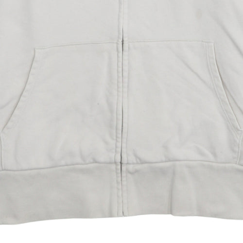 GAP Men’s Ivory Full Zip Hoodie XL Classic Cotton Blend