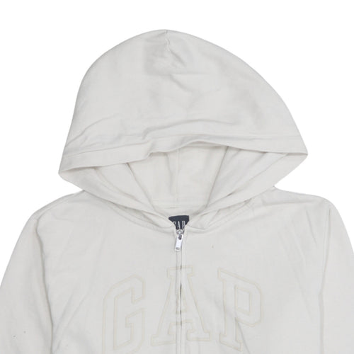 GAP Men’s Ivory Full Zip Hoodie XL Classic Cotton Blend