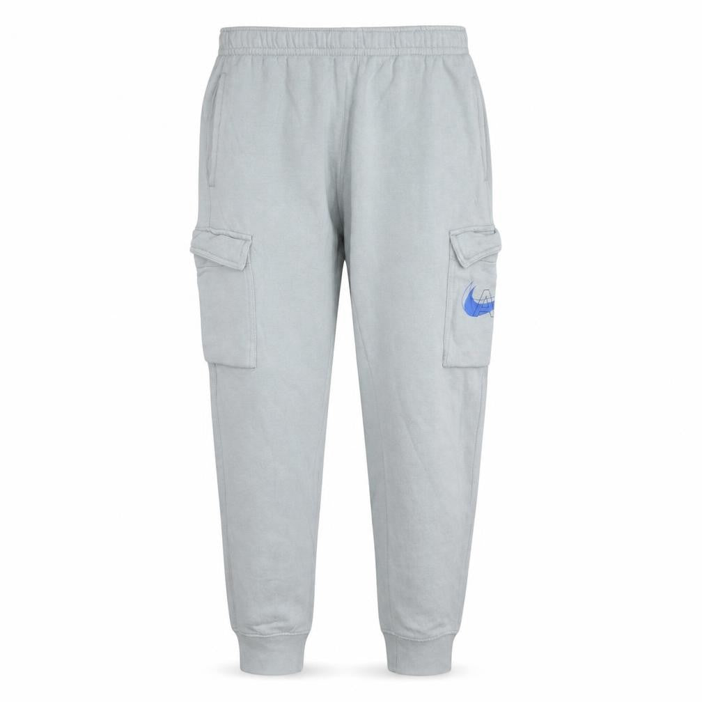 Nike Mens Grey Cargo Jogger Trousers Size M Fleece Logo Pants