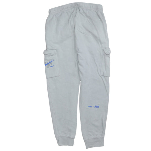 Nike Mens Grey Cargo Jogger Trousers Size M Fleece Logo Pants