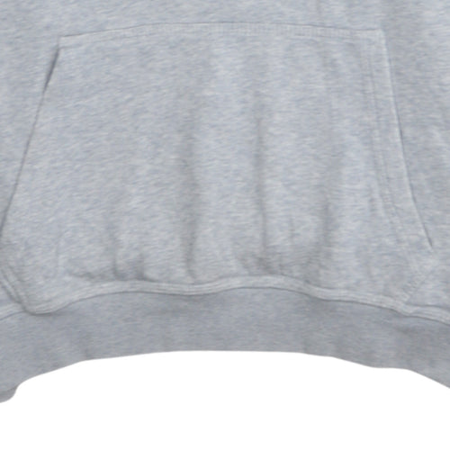 Nike Men's Grey Pullover Hoodie L Regular Fit Sports Style