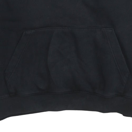 Nike Men's Black XL Pullover Hoodie with Logo Graphic Print