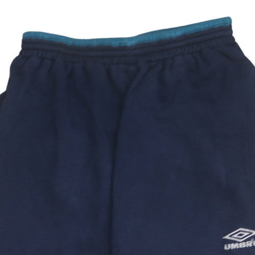 Umbro Men's Blue Cotton Blend Sweatpants M Regular Fit
