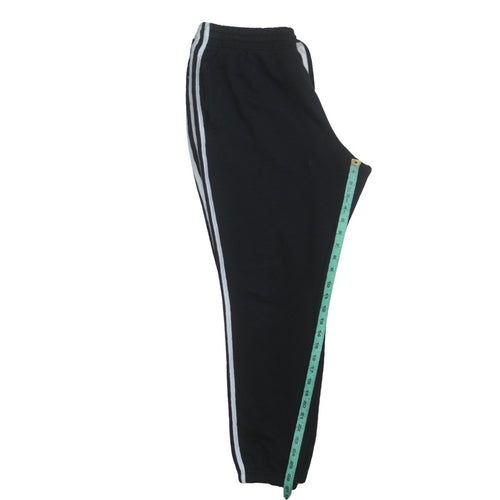 Adidas Women’s Black XL Jogger Trousers with White Stripes