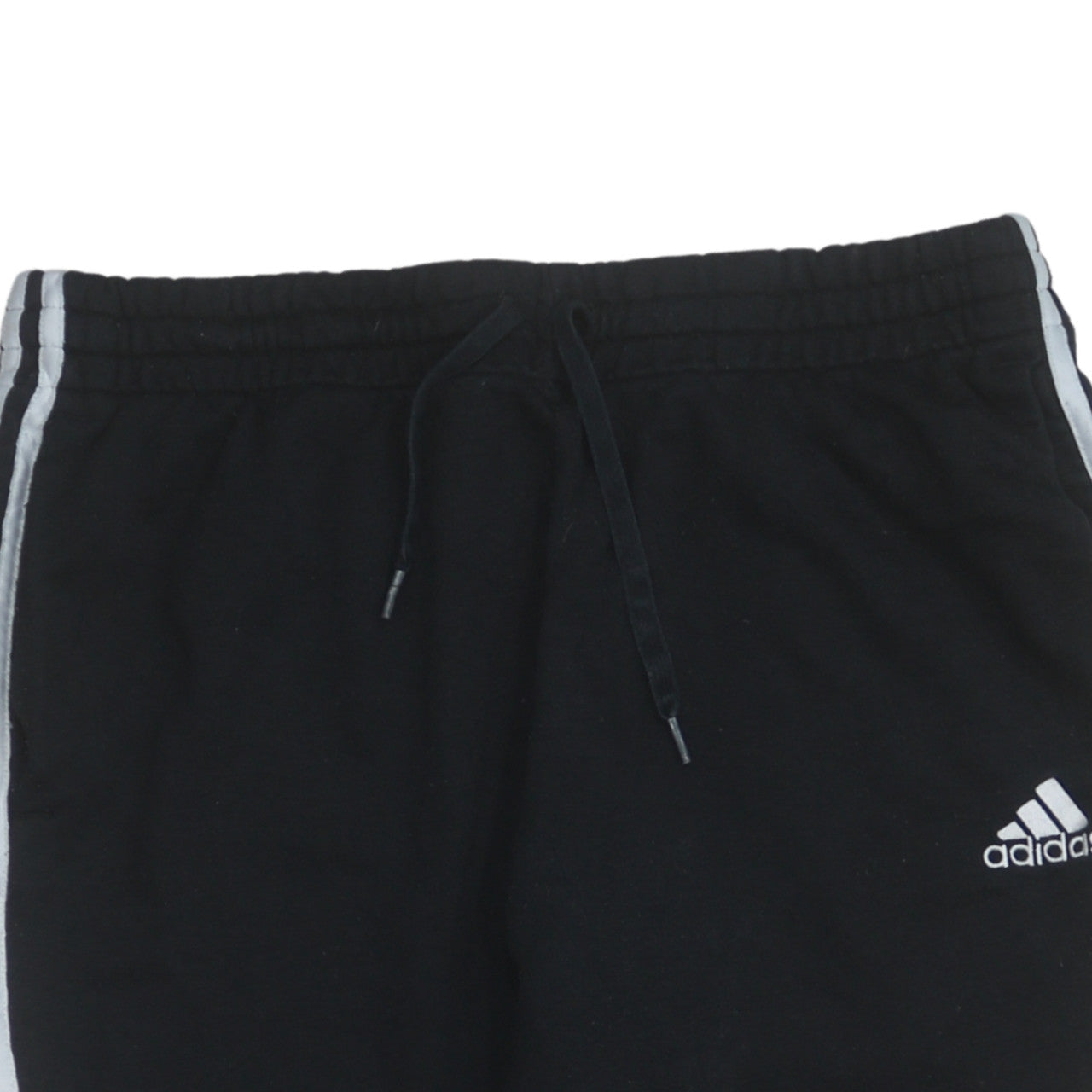 Adidas Women’s Black XL Jogger Trousers with White Stripes