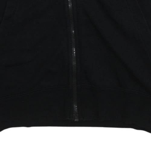 Nike Women's Black Full Zip Hoodie Small Cotton Blend