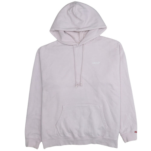 Levi's Women Pink Relaxed Pullover Hoodie Size L Cotton Blend