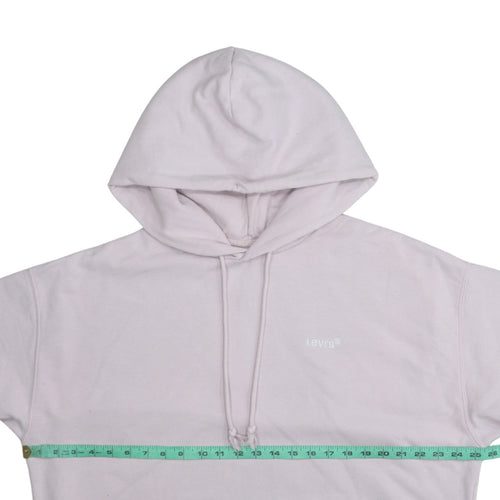 Levi's Women Pink Relaxed Pullover Hoodie Size L Cotton Blend