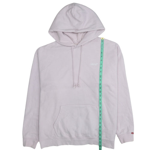 Levi's Women Pink Relaxed Pullover Hoodie Size L Cotton Blend