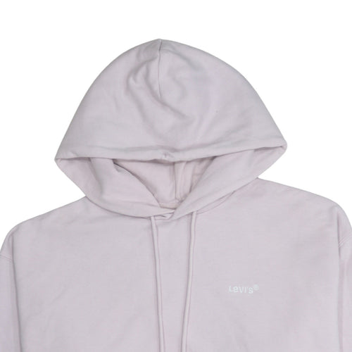 Levi's Women Pink Relaxed Pullover Hoodie Size L Cotton Blend