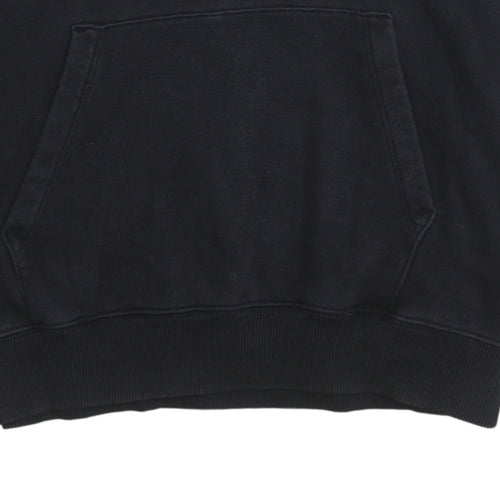 Champion Men's Black Pullover Hoodie Size S Fleece Logo Sweatshirt