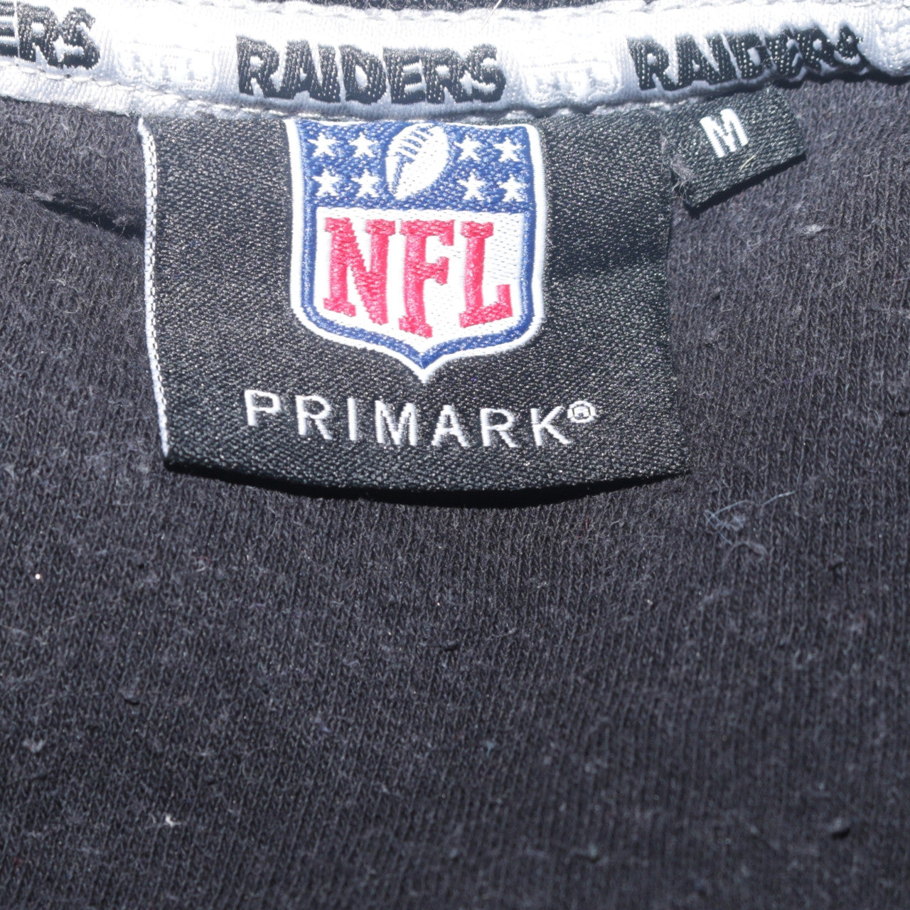 Primark NFL Raiders Black Women's Medium Pullover Sweatshirt