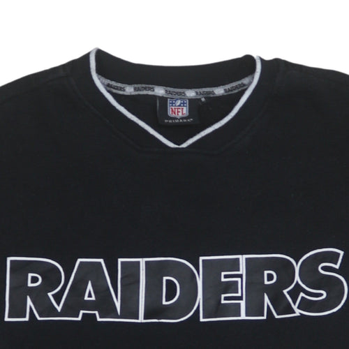 Primark NFL Raiders Black Women's Medium Pullover Sweatshirt