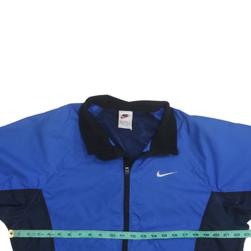 Nike Men's Blue Track Jacket M Full Zip Lightweight Activewear
