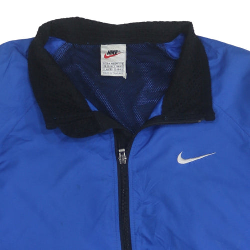 Nike Men's Blue Track Jacket M Full Zip Lightweight Activewear