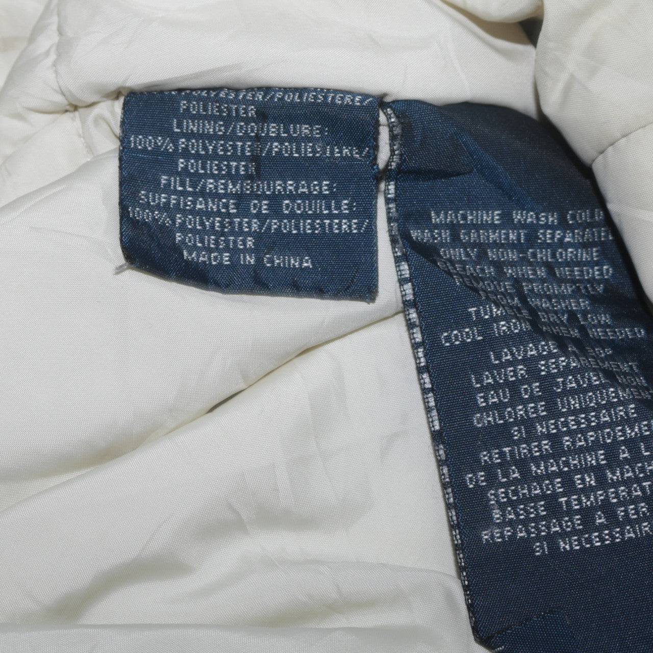 Ralph Lauren Women's White Hooded Long Parka Jacket Size L