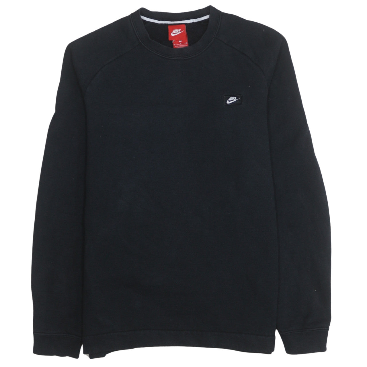 Nike Men’s Black Crew Neck Pullover Sweatshirt M Regular Fit