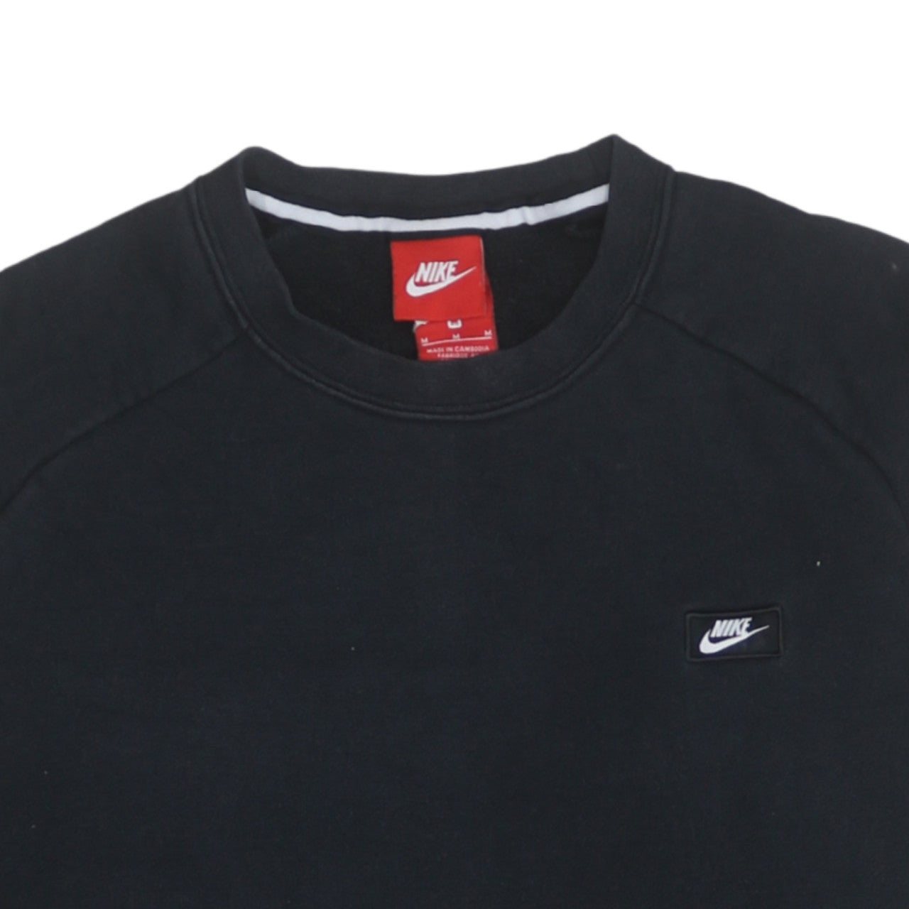 Nike Men’s Black Crew Neck Pullover Sweatshirt M Regular Fit