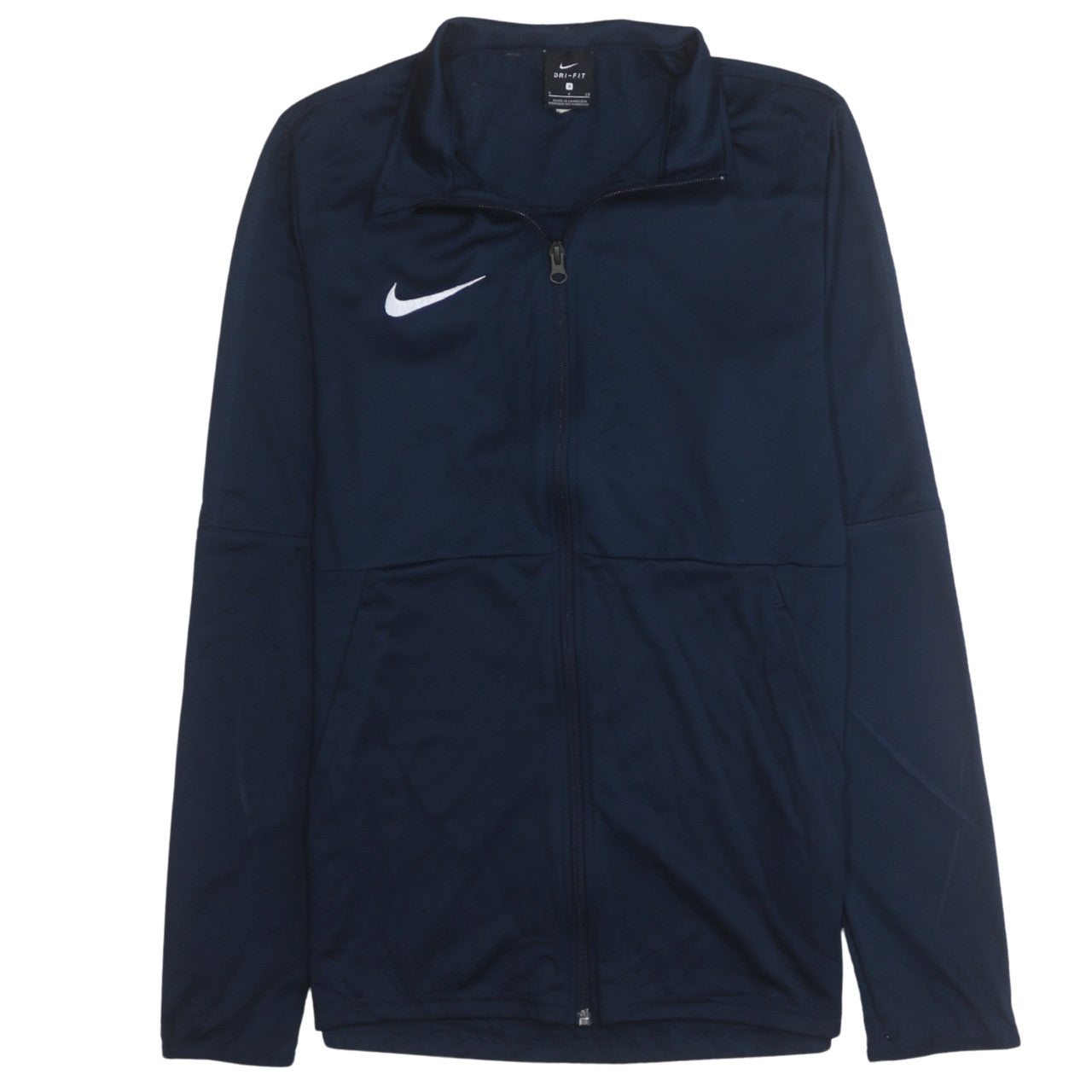 Nike Men's Blue Dri-Fit Track Jacket Size S Full Zip Lightweight