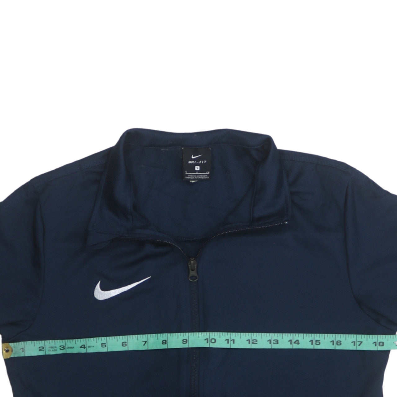 Nike Men's Blue Dri-Fit Track Jacket Size S Full Zip Lightweight