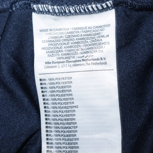 Nike Men's Blue Dri-Fit Track Jacket Size S Full Zip Lightweight