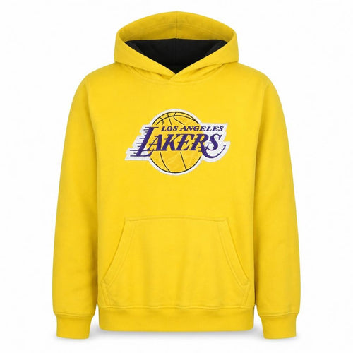 NBA Boys Yellow Los Angeles Lakers Pullover Hoodie Size 14-15 Years